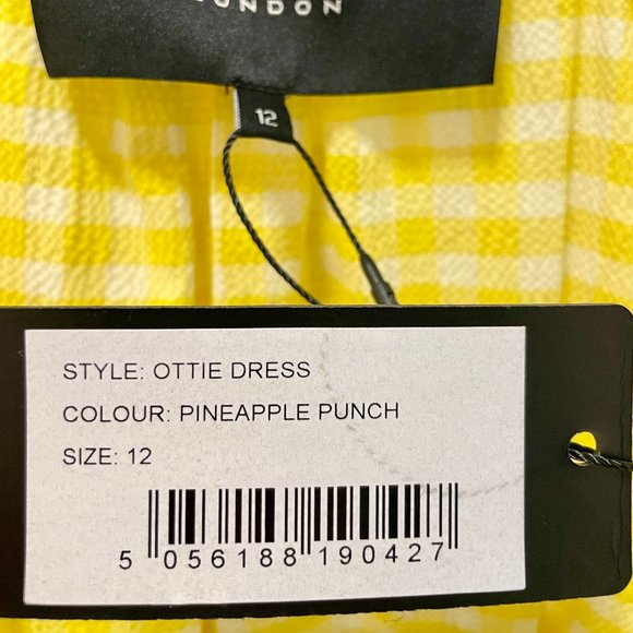 Paper London Ottie Dress Color Pineapple Punch Size 12 NWT - Picture 8 of 9